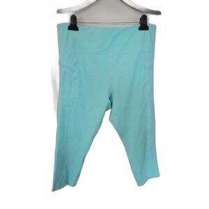 Zyia Turquoise Blue LNT Cropped Leggings
